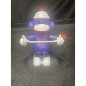 Sydney Z Wind Ups The Sock Monkey Mini Windup Toy Purple‎ Tested Works
